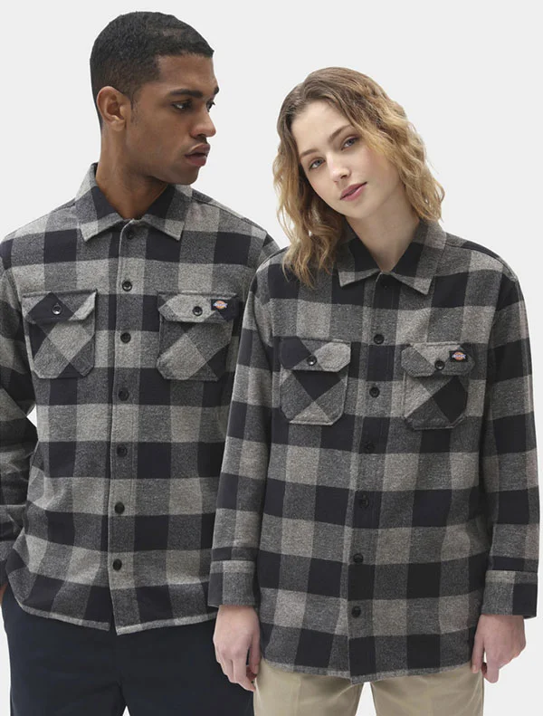 Рубашка Dickies New Sacramento Shirt Grey Melange