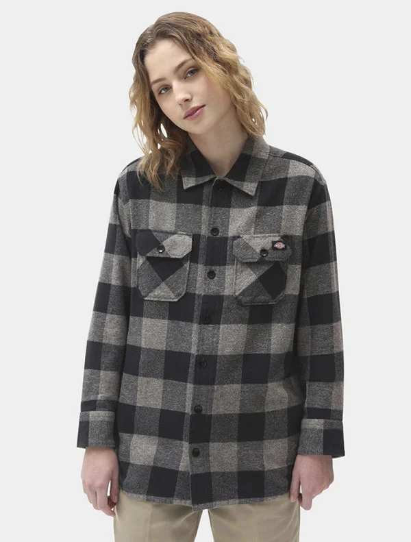 Рубашка Dickies New Sacramento Shirt Grey Melange