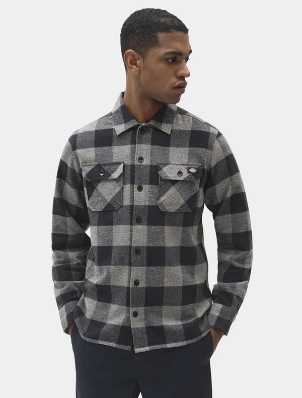 Рубашка Dickies New Sacramento Shirt Grey Melange