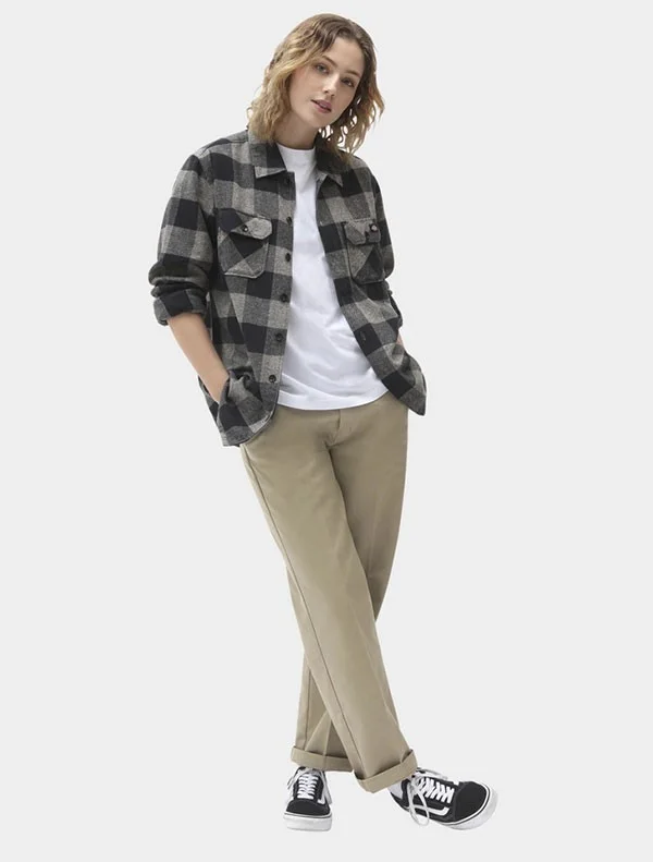 Рубашка Dickies New Sacramento Shirt Grey Melange