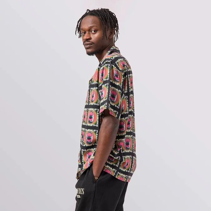 Рубашка HUF X PLEASURES Pop Top Rayon Woven Shirt