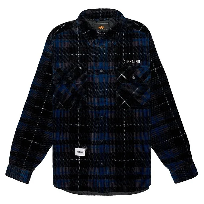 Рубашка Alpha Industries Unfrm Flannel Shirt Black